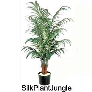  1 Artificial Silk Potted 7 foot 4 inch Double Kentia Palm Tree 