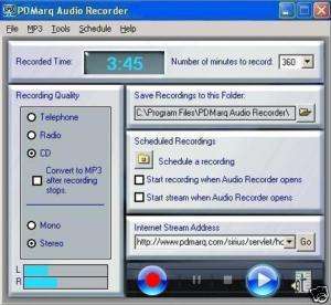 AUDIO RECORDER capture INTERNET AUDIO   WINDOWS PC    