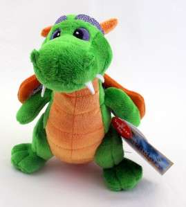 Aurora Plush Green Dragon Stuffed Animal Toy NEW  