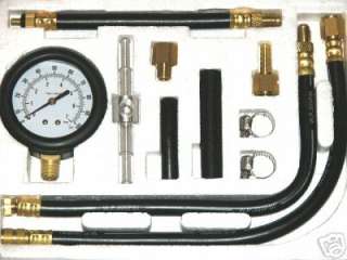 Fuel Injector Gas Pump Pressure Gauges Tester Gage Kit  