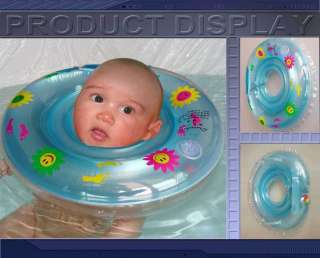 Blue New Baby Swim Ring for Baby Bath Neck Float Ring  