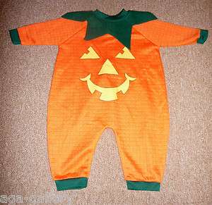 Happy Halloween Babygro Pumpkin Bodysuit Outfit Costume 3 6 Months 