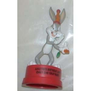   Vintage Pvc Figure  Looney Tunes Bugs Bunny Birthday 