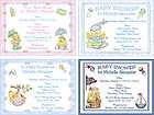 RUBBER DUCKY DUCKS BABY SNOOPY baby shower invitations  