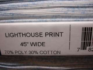   HOUSE Fabric~Cotton/Poly Blend~45 x 5 yd lot~NEW~BEACH~OCEAN  
