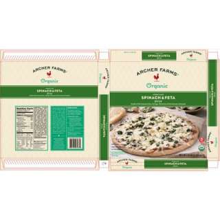 Archer Farms® Organic Spinach & Feta Pizza 16 oz. product details 