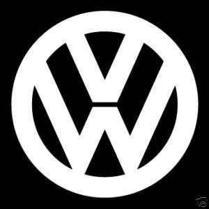 VW VOLKSWAGEN LOGO STICKER LARGE 10 X 10 CHOOSE COLOR  