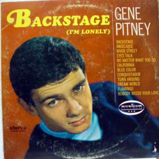 GENE PITNEY backstage (im lonely) LP vinyl MS 3095 VG   