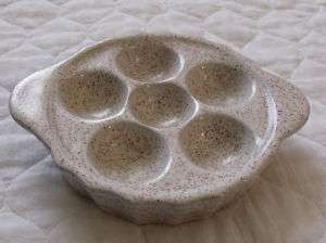 CERAMIC ESCARGOT MUSHROOM PLATE, Bakeware Dish  