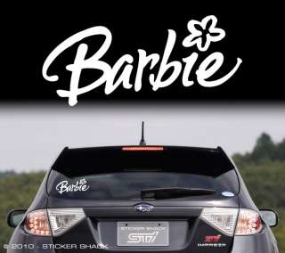 Barbie   vinyl sticker/decal for car,bike  