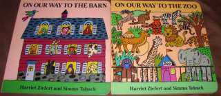 On Our Way to the Barn + Zoo 2 Books by Harriet Ziefert  