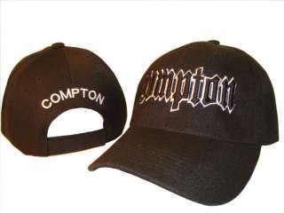 Black White Compton Inner City Baseball Cap Cap Hat DLX  