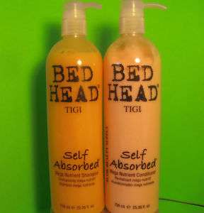 Bed Head SELF ABSORBED Shampoo 25 oz & Conditioner 25  