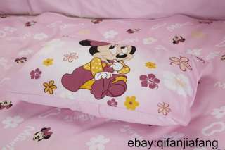   DISNEY MINNIE MOUSE BABY CRIB 6PC PINK COMFORTER IN A BAG  