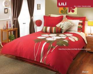 Beige Red Olive Comforter Sheets Bedding Set Queen 11pc  