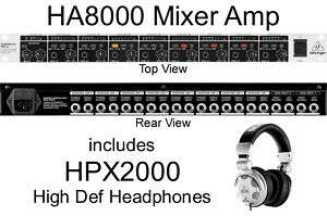 BEHRINGER HA8000 STUDIO MIXER HPX2000 HEADPHONE $10 INSTANT OFF CHURCH 