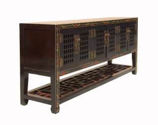 Chinese Fusion Low Foyer Bench Storage Cabinet s799s  