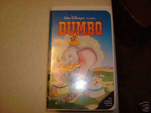 Dumbo VHS 1st Edition Black Diamond Video Movie Disney 012257024036 