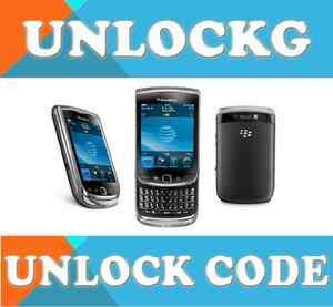 AT&T BlackBerry Torch 9800 TORCH phone UNLOCK CODE  