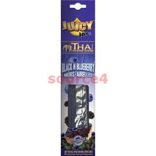 BLACK N BLUEBERRY   Juicy Jays Flavored Thai Incense {20 STICKS 