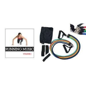 Resistance Exercise Bands Set with Handles, Door Anchor, and Workout 