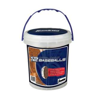 Franklin Sports Ball Bucket with 12 Official Baseballs product details 
