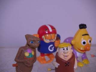 VINTAGE LOT OF 6 CARTOON CHARACTER WIND UP TOYS  
