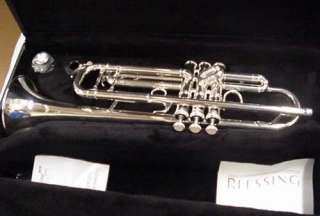 New Blessing Silver trumpet 1277S w/Selmer trumpet care kit  
