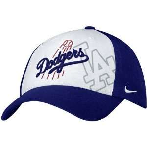  Nike L.A. Dodgers Royal Blue Ligature Swoosh Flex Fit Hat 