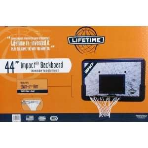  Lifetime 3241 Basketball Backboard and Rim Combo with 44 