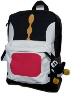 Super Mario Bros BLACK YOSHI NINTENDO School Backpack Bag BRAND NEW 