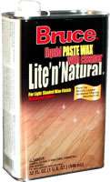 Bruce #W103 32OZ Lite N Natural Wood Floor Paste Wax 000988025316 