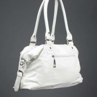 White Business Medium Women Shoulder Soft Crossbody Bag  