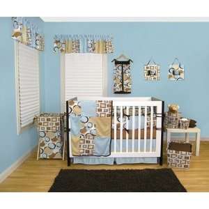   Lab Bubbles Teal Crib Bedding Set Bubbles Teal Crib Bedding Collection