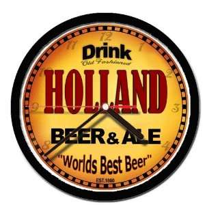 HOLLAND beer and ale cerveza wall clock