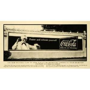  1931 Print Coca Cola Fountain Drink Soda Billboard Art 
