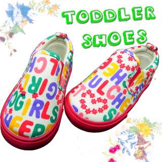 Toddler Canvas Shoes Youth kids Girls pink sneaker roller sole 