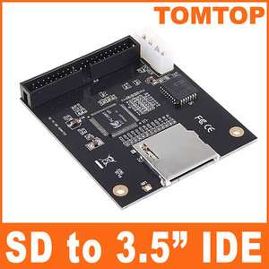 Secure Digital SD SDHC MMC to 3.5 IDE Adapter Converter  
