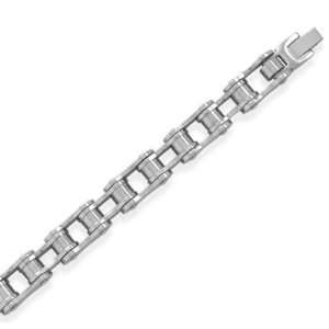  Stainless Steel Bicycle Chain Link Bracelet 8.75 NEW Mens 