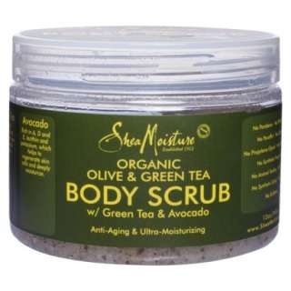   Organic Olive Green Tea Avocado Body Scrub 12 oz. product details page