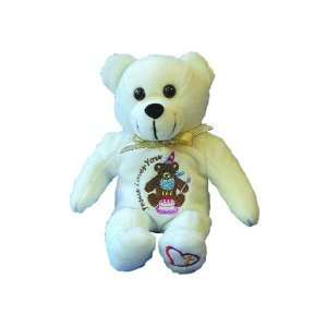   Jesus Loves You Inspirational Birthday Plush Bear, White Toys & Games