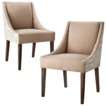 Cutback Dining Chair Cappuccino Script   Set of 2 Cutback 