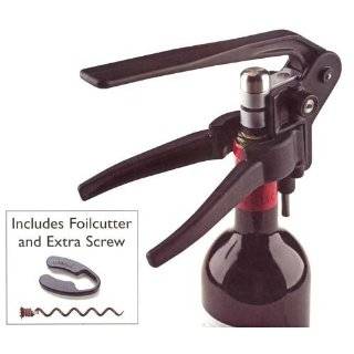   Le Creuset Lever Model with Foil Cutter and Replacement Screw, Black