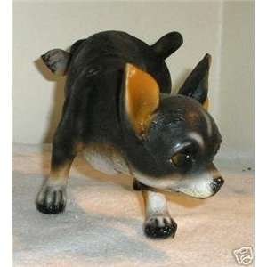  Peeing Black Chihuahua Dog Lawn Garden Statue Everything 