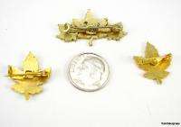 CANADIAN MAPLE LEAF PINS   Quebec Canada Souvenir Lot  