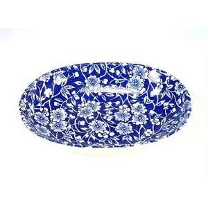  Queens China Blue Calico Soap Dish