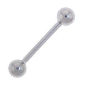  14 Gauge Barbell Body Jewelry 1 in w/ 5mm Ball Everything 