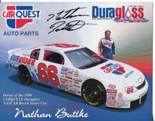 Nathan Buttke NASCAR Nationwide Camping World Truck Signed Autograph 