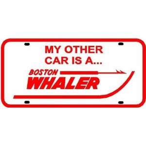  BOSTON WHALER LICENSE PLATE boat sign