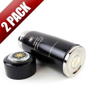  2 Pack Black Alkaline Energy Flask Ionizer Water Bottle 